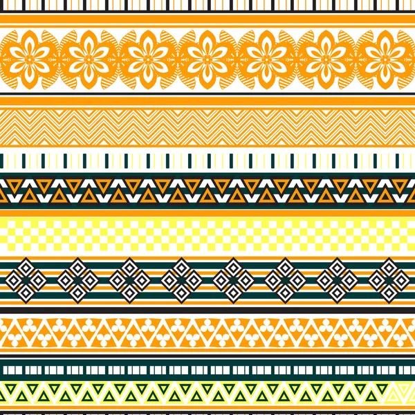 Stamm nahtlose Muster. abstrakter Hintergrund mit ethnischen Ornamenten. — Stockvektor
