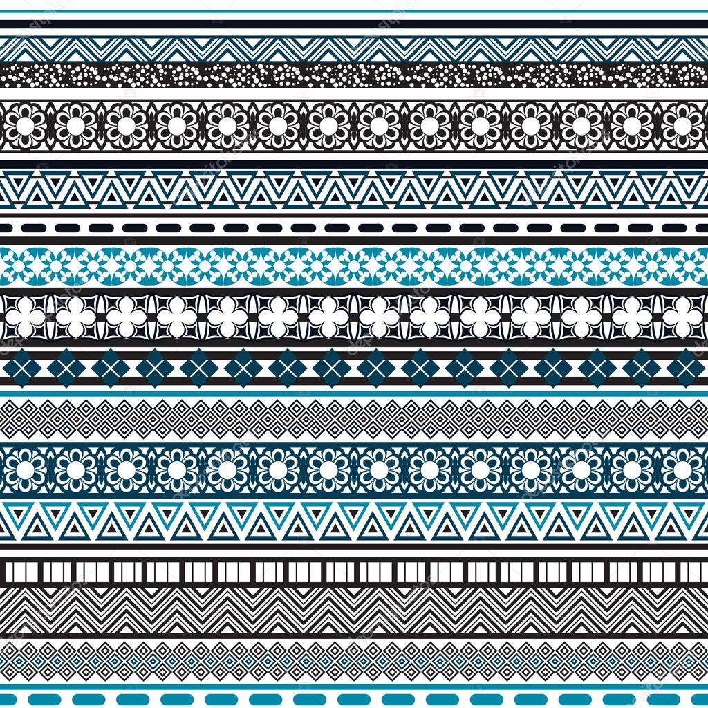 Tribal seamless pattern. Abstract background with ethnic ornament.