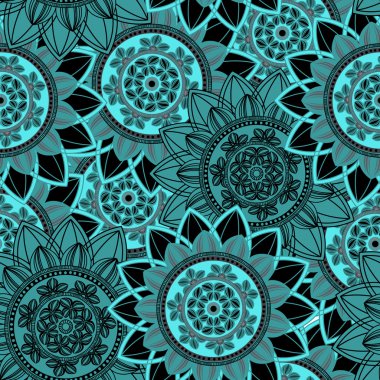 Mandala süsleme seamless modeli