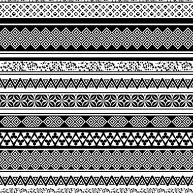 Kabile seamless modeli. Etnik süsleme ile arka plan.