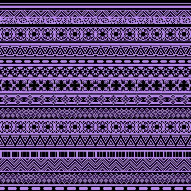 Kabile seamless modeli. Etnik süsleme ile arka plan.
