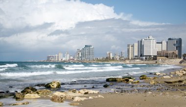 Tel Aviv manzarası ve Akdeniz