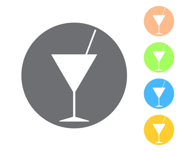 Cocktail-Symbol — Stockvektor