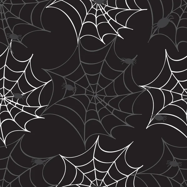 Patrón sin costuras Cobweb — Vector de stock