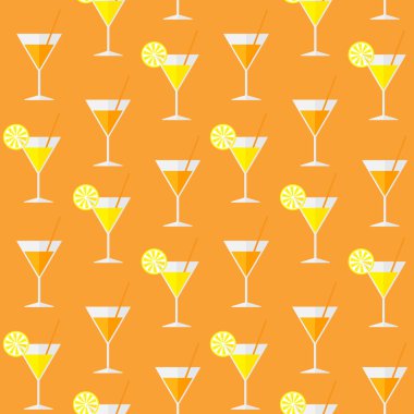Kokteyl Dikişsiz desen arka plan