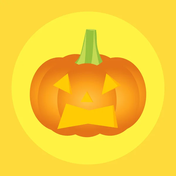 Icône de citrouille halloween — Image vectorielle