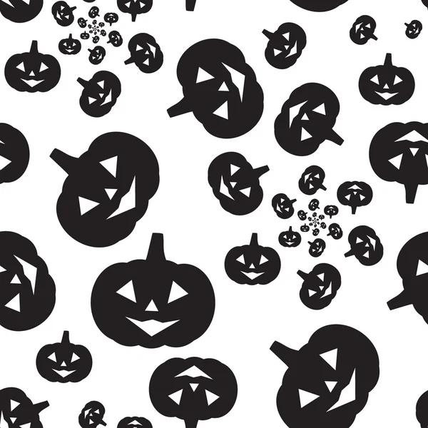 Хэллоуин тыква бесшовные фон шаблон — стоковый вектор