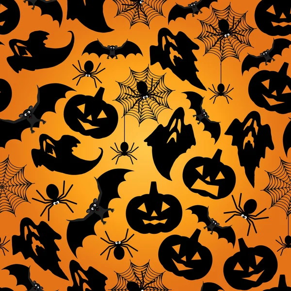 Halloween fond de motif sans couture — Image vectorielle