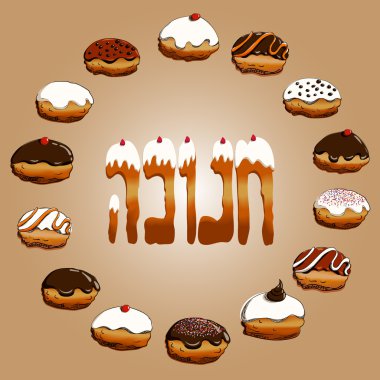 Hanuka donuts koleksiyonu ayarla