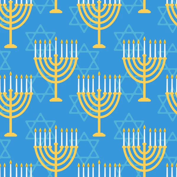 Patrón sin costura Hanukkah — Vector de stock