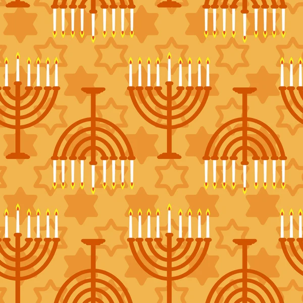 Hanukkah seamless pattern — Stock Vector