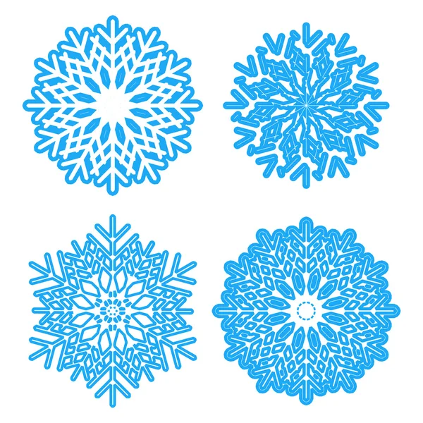 Snowflakes Vector Set — Stock Vector
