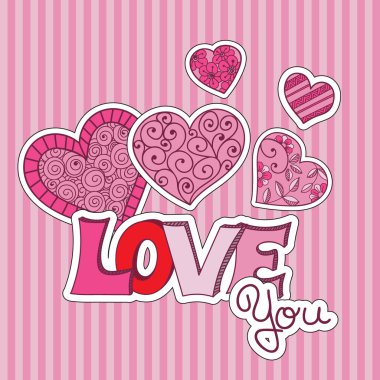 Sevgililer günü kartı şablonu