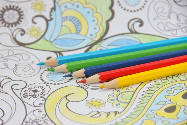 Jeu de crayons de couleur — Photo