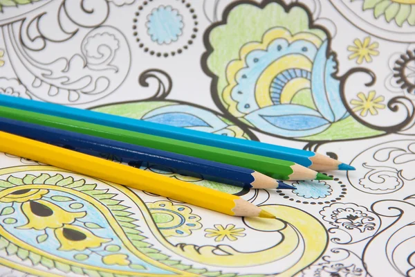 Σετ χρωματισμένων μολυβιών — Φωτογραφία Αρχείου