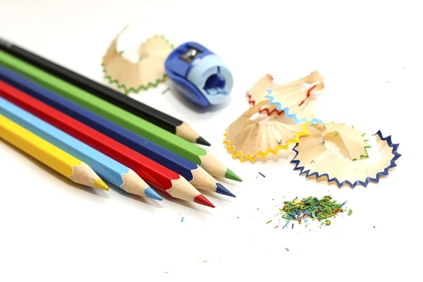 Μια σειρά από χρωματιστά μολύβια. — Φωτογραφία Αρχείου