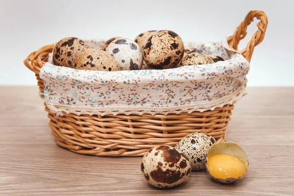 Sepette bıldırcın yumurtası