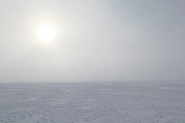 Köd, a tengeren fagyasztott. háttér — Stock Fotó
