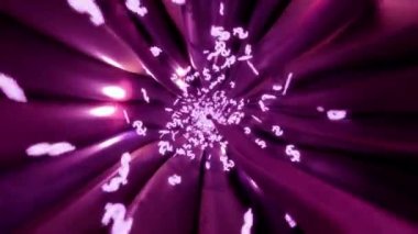 Kablolar dolar işareti veri internet güç devresi fiber 4k üzerinden uçar