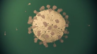 Virüs koronavirüs mikroskobik covid 19 hücre ncov enfeksiyonu corona makro