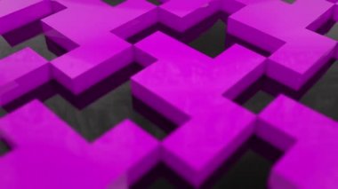 Piksel, arka plan oyun ekranı 3d plastik ekran voxel 'ini engeller