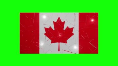 Kanada bayrağının çökmesi ülke doları 4K