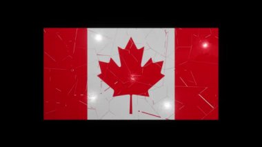 Kanada bayrağının çökmesi ülke doları 4K