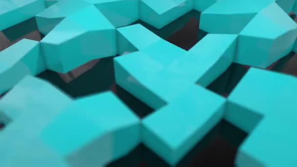 Pixel Blokkeert Achtergrond Spel Scherm Plastic Digitaal Display Voxel — Stockvideo