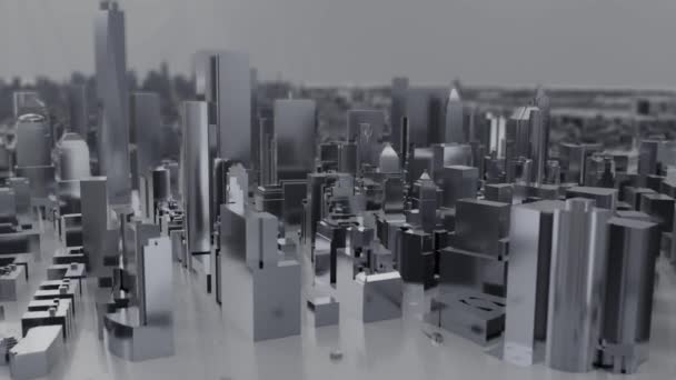 City Metal New York Dof Modeli New York Abd Gökdelenleri — Stok video