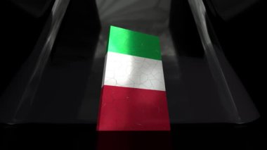 İtalya 'nın çöküş bayrağı eu Italia 4k
