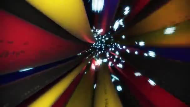 Cabos Cabos Hash Tag Voar Através Dados Internet Tweet Hashtag — Vídeo de Stock