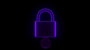 Asma kilit hologramı anahtar güvenlik korumasının kilidini aç şifre 4k