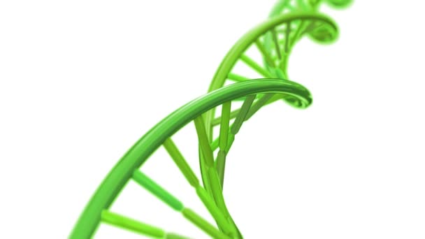 Dna Girando Rna Dupla Hélice Ciência Lenta Microscópio Eletrônico Close — Vídeo de Stock