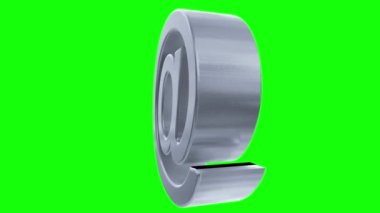 İşaret simgesinde e-posta, internet, sosyal ağ, e-posta, dijital döngü 4k döngü