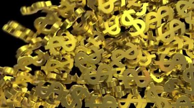 Dolar simgeleri ekran geçiş para bankası işletme finans vergisi 4k doldurur