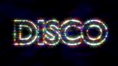 Disko logometin pırıl pırıl çok renkli