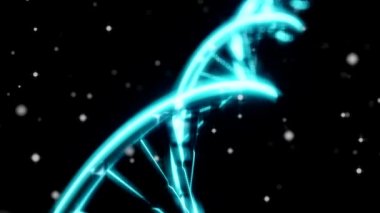 DNA Rna çift sarmal yavaş izleme atış closeup derinlik-in tarla Dof