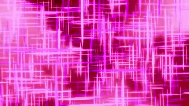 Roze abstracte gegevens Spark Motion achtergrond lus — Stockvideo