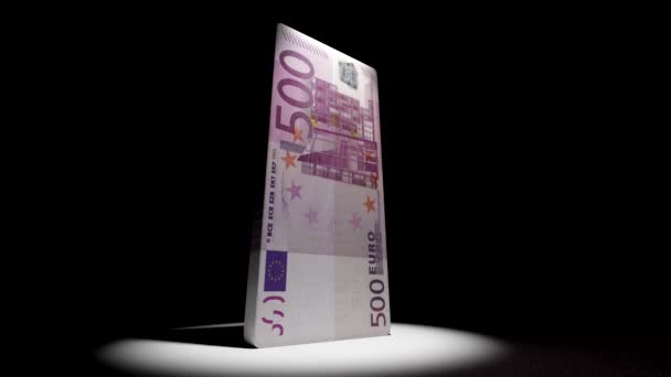 Euro Monnaie Déflate Déflation Animation — Video