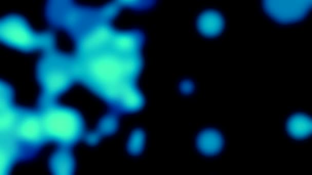 Blue Abstract Spark Paint Lava Defocused Slow Motion Background Loop — Stock Video