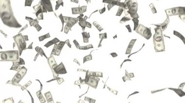 Bize para kazanmak para düşen dolar mali vergi beyaz arka plan