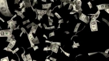 Bize para kazanmak para düşen dolar mali vergi siyah arka plan