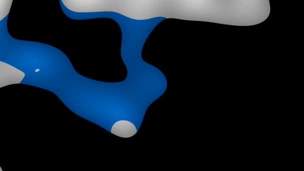 Peinture blobs coulant fond abstrait bleu 