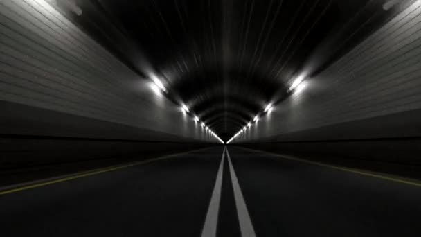 Tunnel Road Driving Boucle sans couture sans fin rapide 