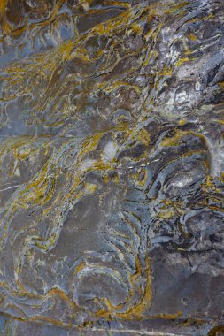 Dağ yamacındaki kumtaşının yapısı ve dokusu