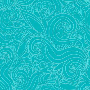 Mavi dekoratif desen