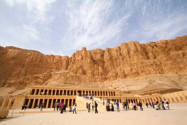 Vista Panorámica Del Famoso Templo Hatshepsut Tebas Egipto —  Fotos de Stock