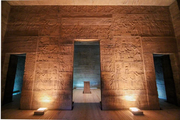 Het Herbouwde Heiligdom Van Philae Tempel Egypte — Stockfoto