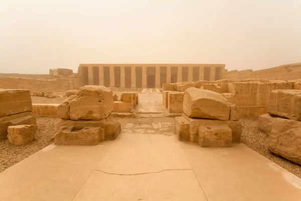 Pinturas Relieve Templo Sethos Abydos Egipto —  Fotos de Stock