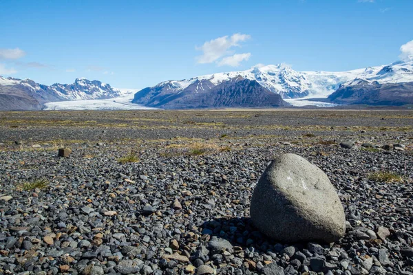 Grande Campo Pietre Fronte Parco Nazionale Skaftafell Islanda — Foto Stock